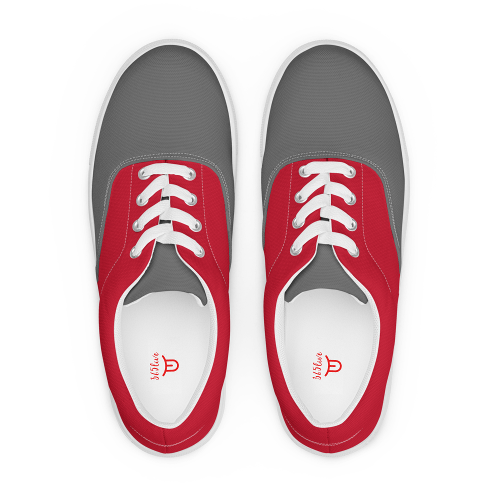 Zapatillas Casual Combinacion Rojo-Gris El