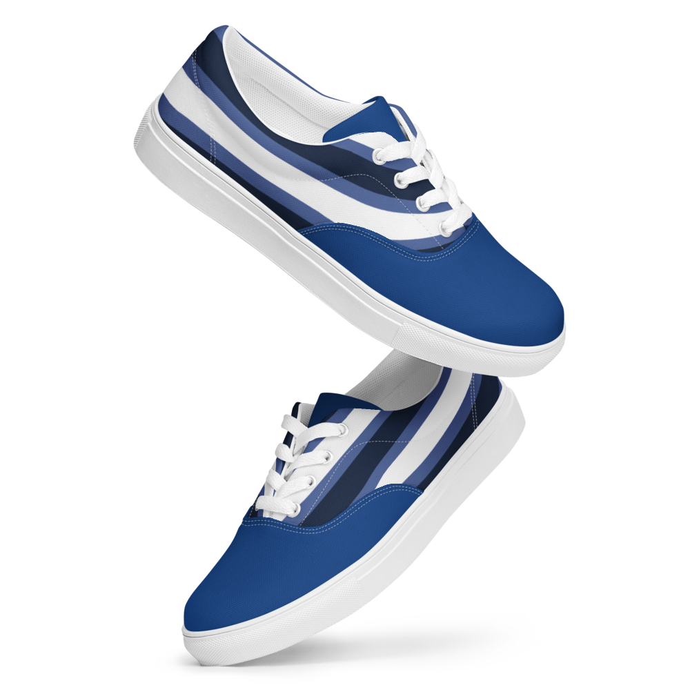 Zapatillas Casual Azul con Olas del Mar El