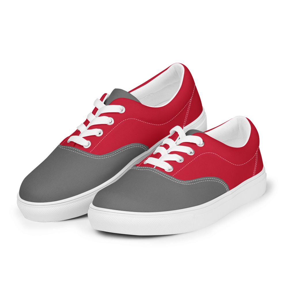 Zapatillas Casual Combinacion Rojo-Gris El