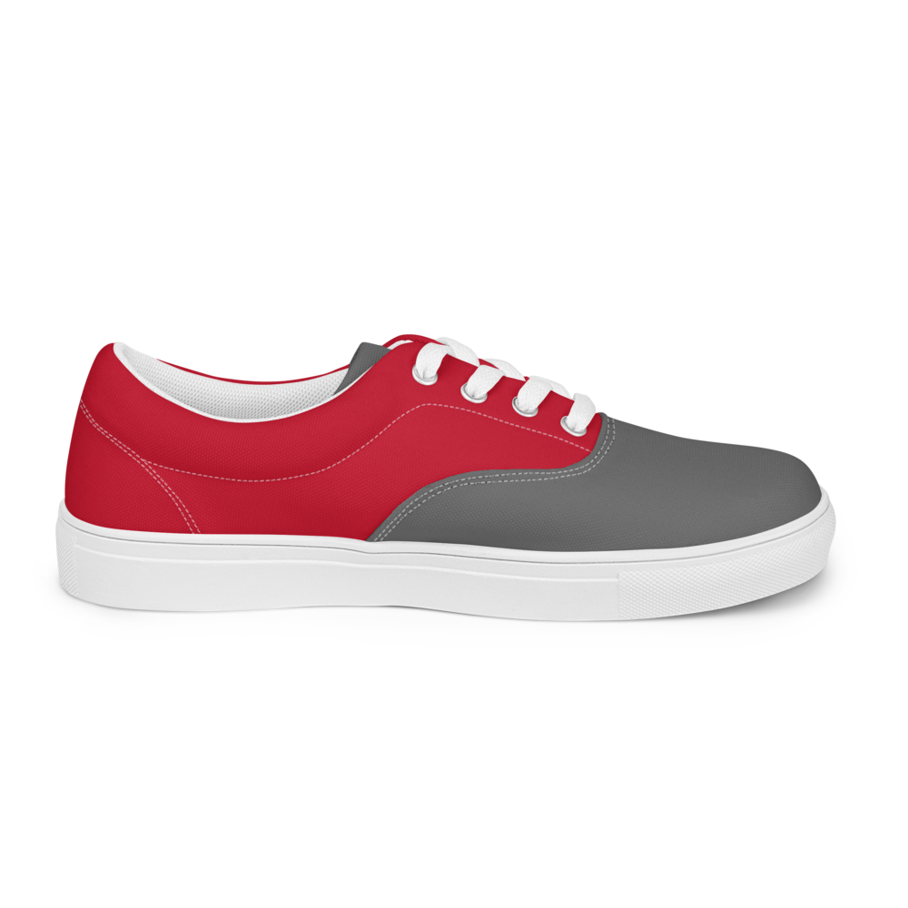 Zapatillas Casual Combinacion Rojo-Gris El