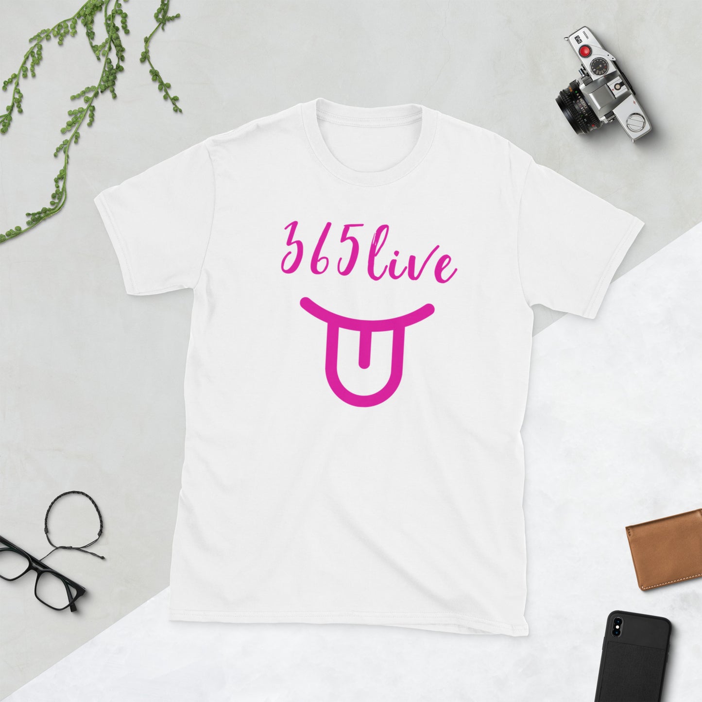 Camiseta 365 live unisex Logo grande