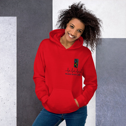 Sudadera Feel the Sound of Music con capucha unisex